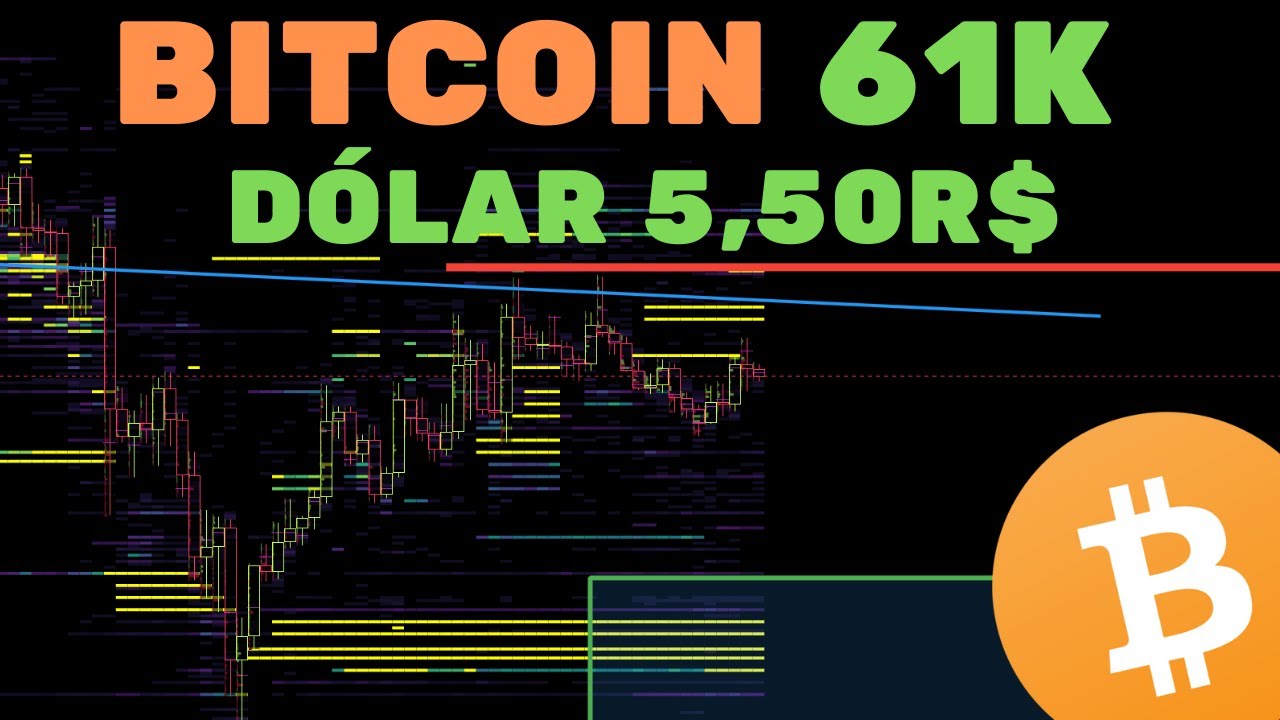 BITCOIN NA LUTA EM 61K + DÓLAR A 5,50R$!!!! + NÃO DEIXE SEU DINHEIRO EM BRL  - Análise Técnica/Sent