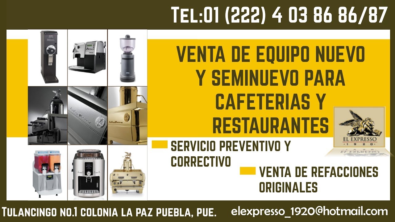 venta de refacciones para cafeteras en puebla/Llámanos: 01 (222)  4.03.86.86/87 - YouTube