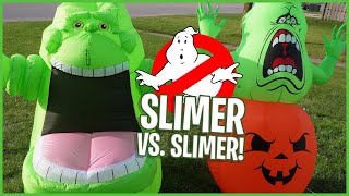 Two NEW Slimer inflatables?! | HALLOWEEN COUNTDOWN
