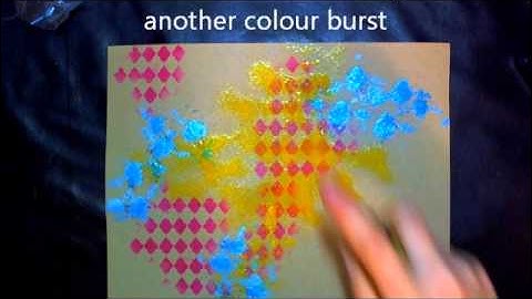 Stencil application with an Arty feel