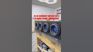 14-18 Silverado & Sierra Crew Cab Custom Sub Box | 4 DD Audio 2508G | Car Audio Shop in Tacoma, WA