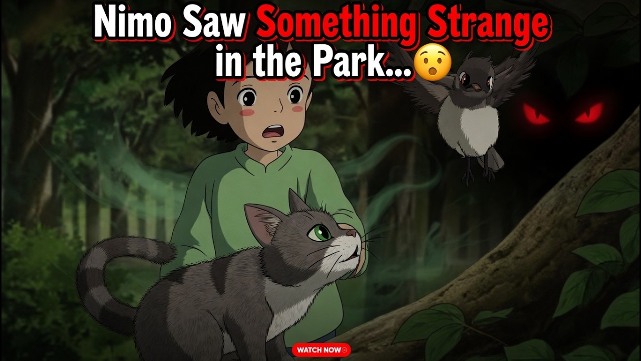 Nimo Saw Something Strange in the Park… 😨🐦| Nimo with Cat Miimi They ...