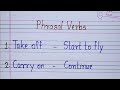 Phrasal Verbs ll Most important Phrasal verbs with  meaning l English speaking practice l Phrases