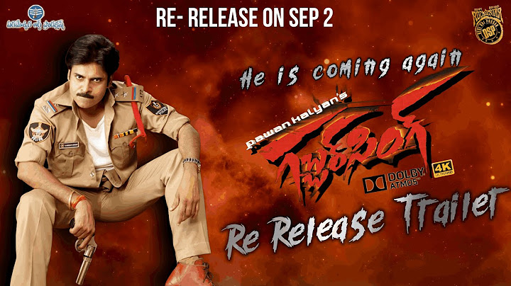 #Gabbarsingh4k re-release final trailer |Pawan kalyan | Shruthi hassan |Harish shankar|DSP|Ganesh|
