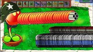 Plants vs Zombies Batllez Gatling Pea vs 99 Gargantuar, Zombony Zombie