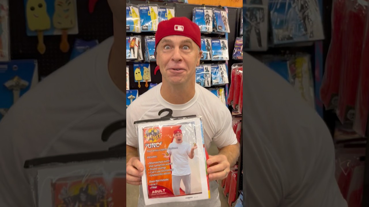 Unc surprised with Halloween costume! 