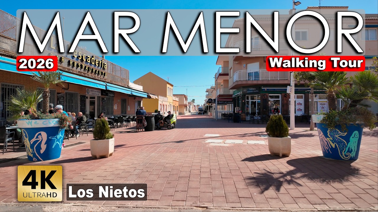 Los Nietos - Mar Menor, Promenade, Beach, City | Costa Calida - Walking Tour 2026 [4k 60 fps]