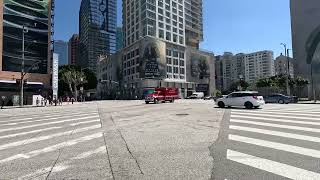 LAFD paramedic responding at downtown