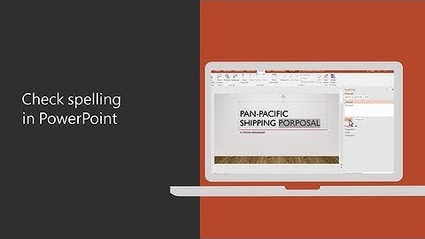 How to Check spelling in PowerPoint 2016