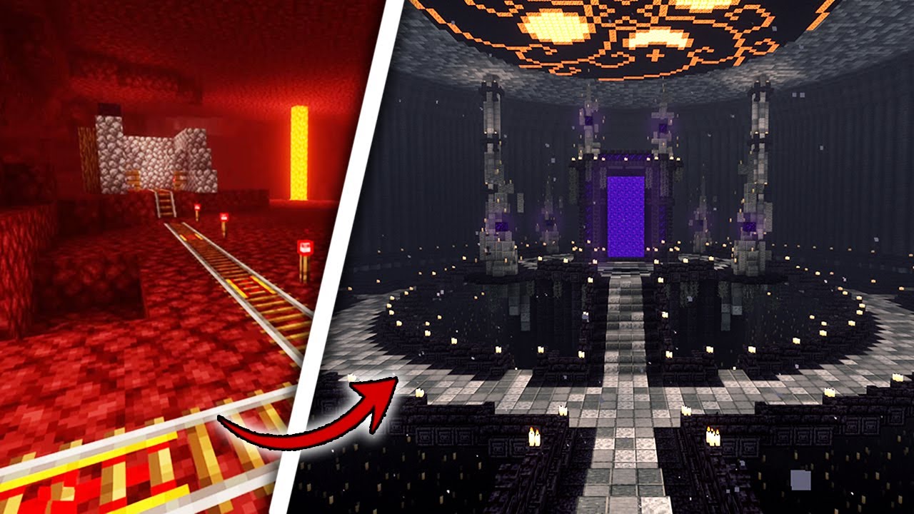 I COMPLETELY TRANSFORMED the NETHER in my Minecraft Survival World ...