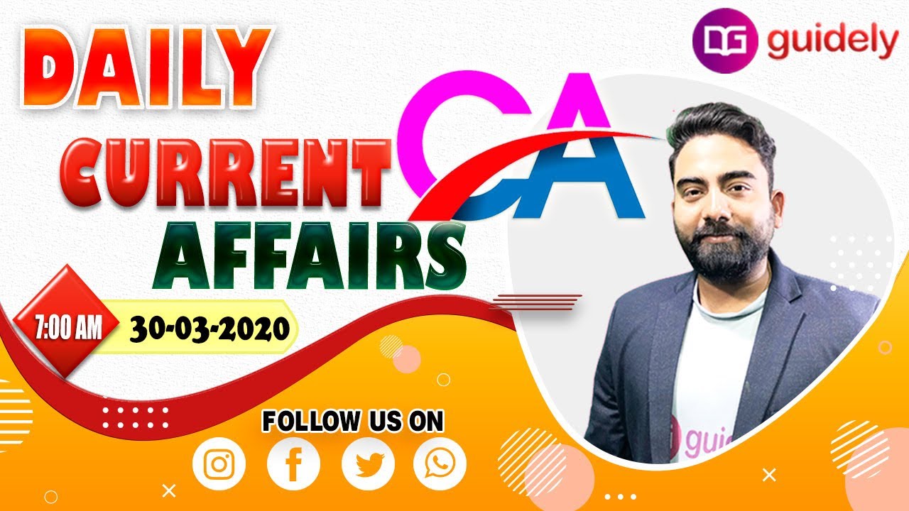 Daily Current Affairs 2020 By Abhijeet Sir 30 Mar 2020 Current Daily current affairs 2020 by abhijeet sir 30 mar 2020 current