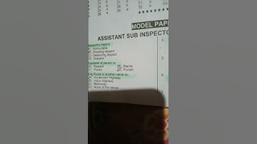 Assistant Sub Inspector police || Past paper || PPSC sub inspector paper #youtubeshort #shortvideo