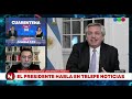 Alberto Fernández y una charla a agenda abierta con Telefe Noticias