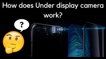How does under display camera work?