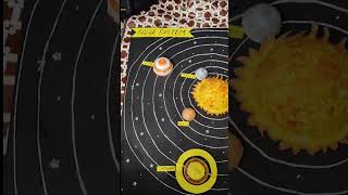 solar system model with waste materials #shorts