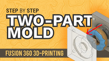 How to Create a Two-Part Mold in Fusion 360 - Learn Autodesk Fusion 360 in 30 Days: Day #21