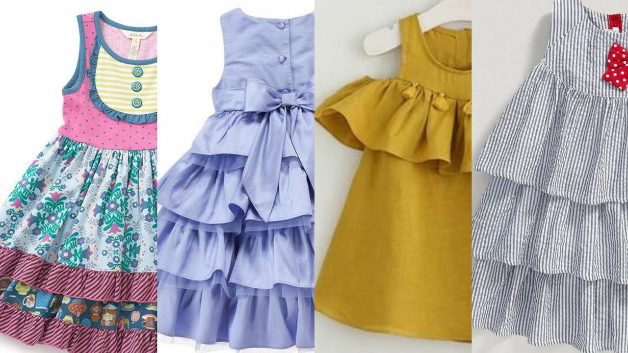 Baby Summer Dress 2020||Bran New Girls Clothing Ruffle Sleeveless Frocks Designs