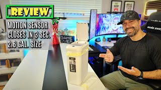 EKO Automatic Bathroom Trash Can Review – Touchless & Slim Design