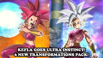 KEFLA GOES ULTRA INSTINCT! NEW 6 TRANSFORMATIONS PACK! Dragon Ball Xenoverse 2 Mods