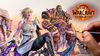 World Of Warcraft Art – Insane Drawing Of Heroes From The War Within (Time-Lapse) ✍️🔥 World Of Warcraft Art – Insane Drawing Of Heroes From The War Within (Time-Lapse) ✍️🔥