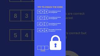 Crack the 3 Digit Code