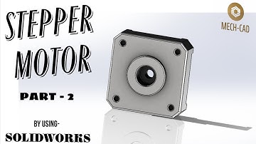 STEPPER MOTOR by using SolidWorks PART 2 #Steppermotor #SolidWorks #Design #mechatronics #electronic