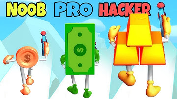 NOOB vs PRO vs HACKER in Level Up Money