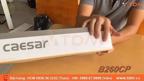 TDM.VN | Đập hộp vòi lavabo Caesar B260CP (B260CU - BT260CP) nóng lạnh gắn chậu rửa mặt