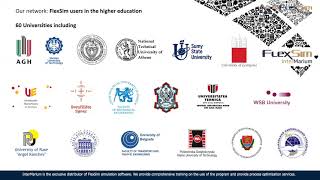 FlexSim in education #1 Academic FlexSim users, the power of Networking.