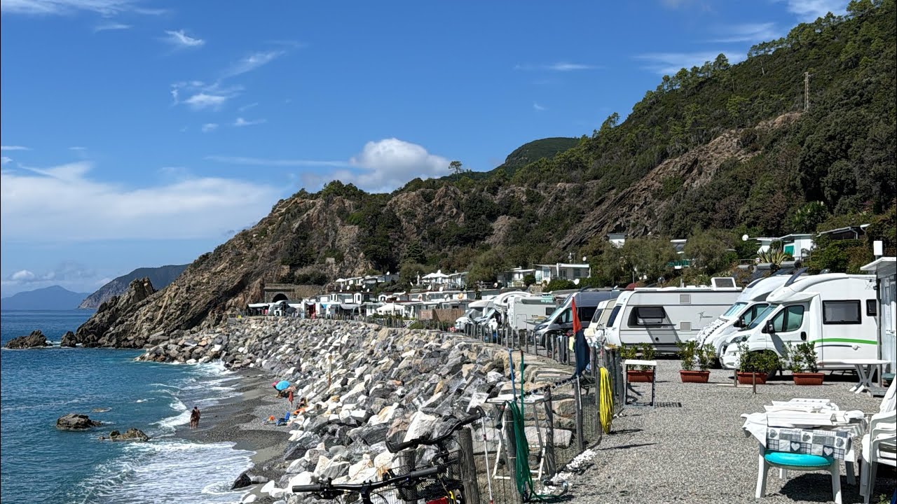 E-Biketour ab Camping Framura (S.R.L.). Alte Bahnlinie Framura - Levanto.