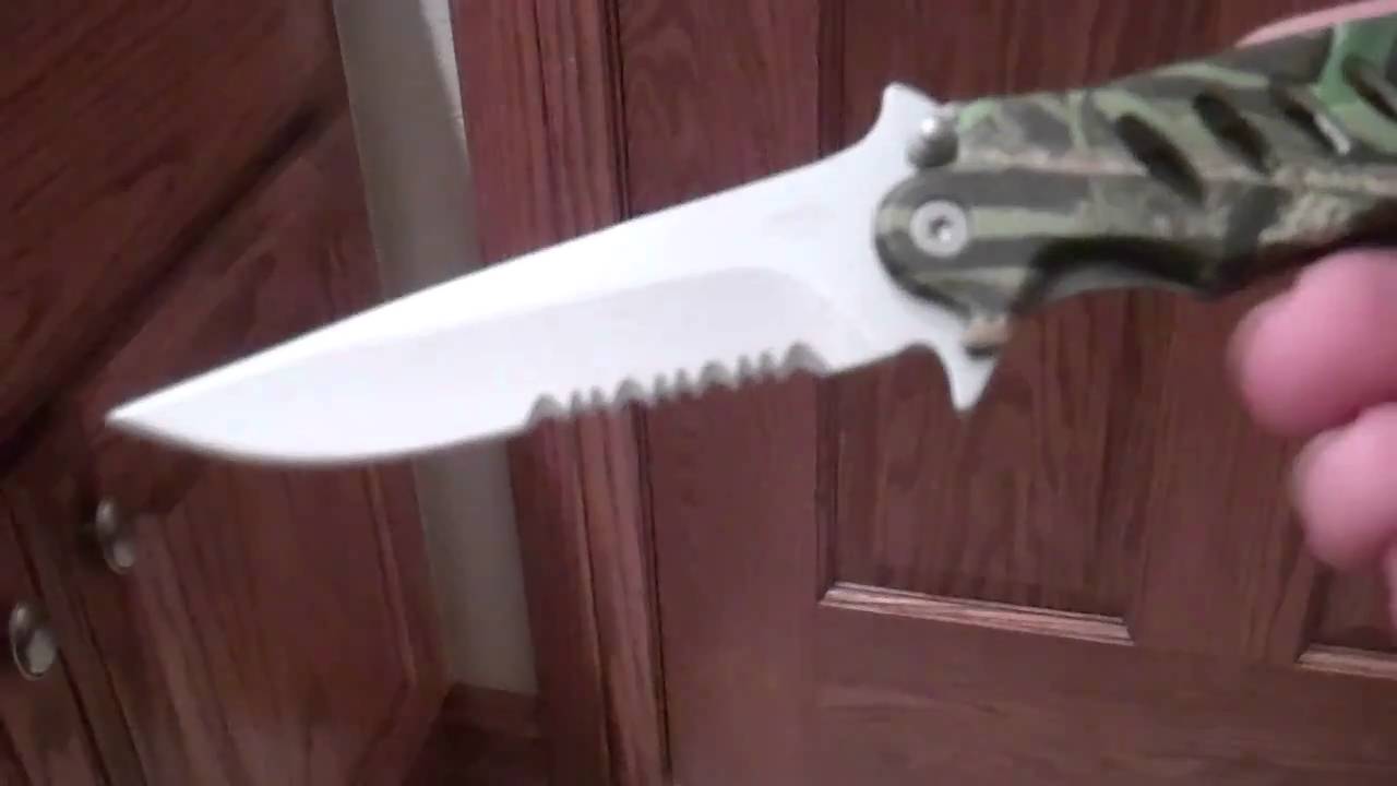 how to flick a pocket knife blade open YouTube