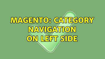 Magento: Category navigation on left side