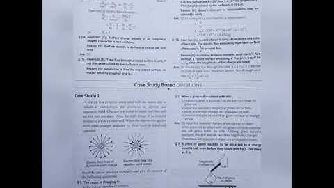 Revision notes + Case based + assertion reason MCQ | Electric Charges and fields | Physics #shorts