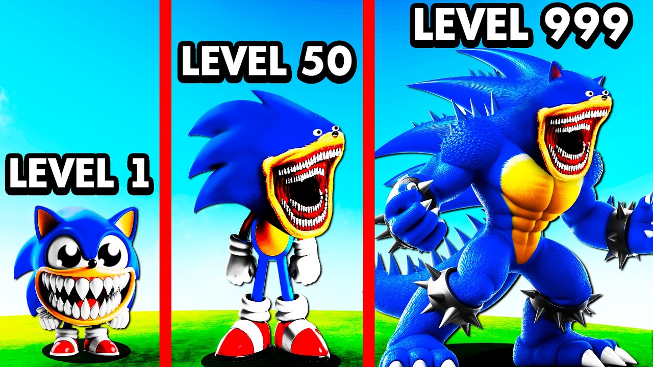 LEVEL 1 vs LEVEL 999 SHIN SONIC