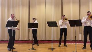 Video thumbnail of "A portrait - G. Gershwin. Trombone quartet version."