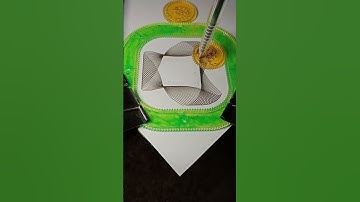 Satisfying green spirograph square patterns mesmerising asmr sounds relaxing video #spirograph