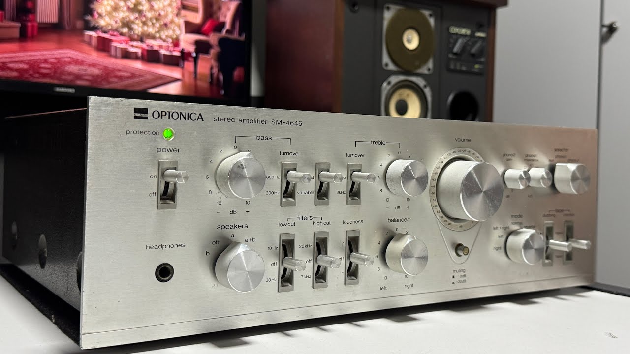 Amplificador Integrado da SHARP modelo SM-4646 - Made In Japan