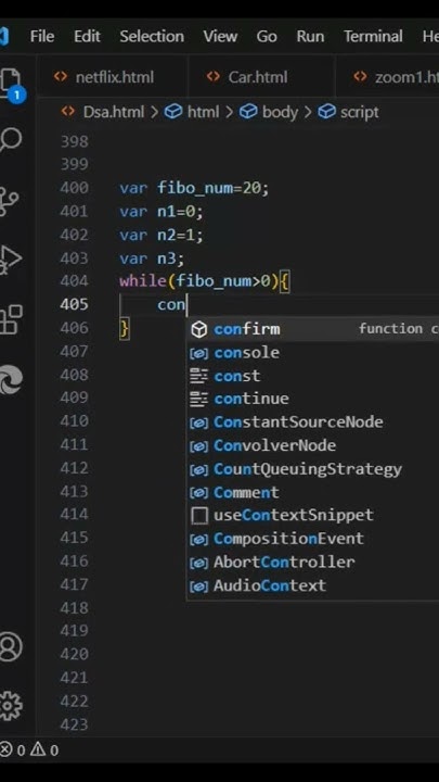 Fibonacci series easy method. #javascript - YouTube