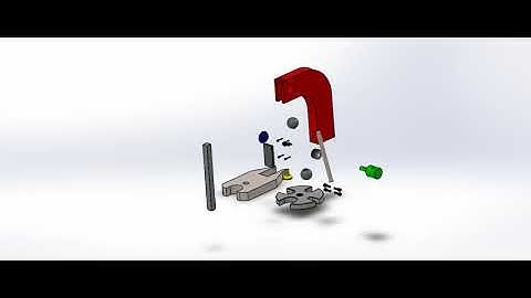 Arbor Press Machine Animation Exploded view
