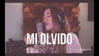 Video thumbnail of "Mi olvido - Banda MS (Carolina Ross cover) En Vivo Sesión Estudio"
