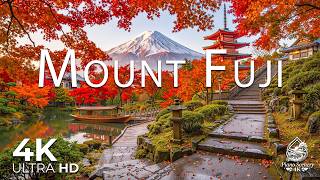 🍁 Mount Fuji in Autumn 4K UHD 🇯🇵 | Lake Kawaguchi, Red Maples & Beautiful Japanese Scenery