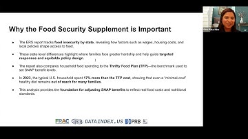 Rapid Response Data Briefing: Understanding the Food Security Supplement