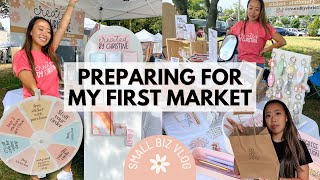 How to Prepare For Markets Tips | Craft Vendor Ideas  vlogging my first popup event