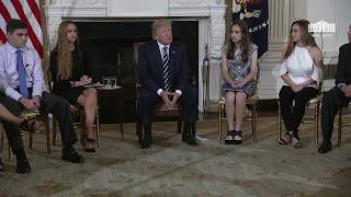 From youtube.com: President Trump Holds a Listening Session with High School Students and Teachers at The White House.