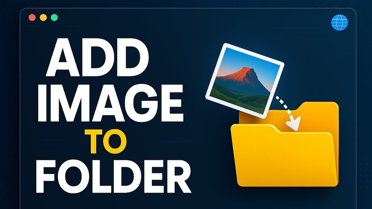 How to add an image to a folder | Folder me image kaise add karen ...