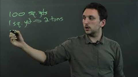 How to Convert Square Yards of Rock to Tons