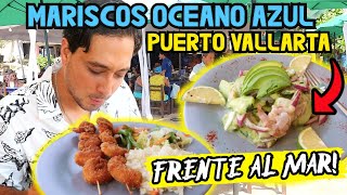 Seafood IN FRONT OF THE SEA in PUERTO VALLARTA BLUE OCEAN What to eat in VALLARTA