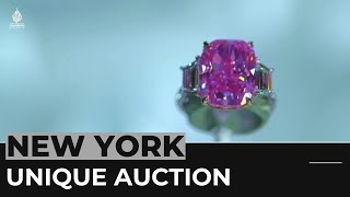 Gem auction: Record bids expected for rare ruby and pink diamond