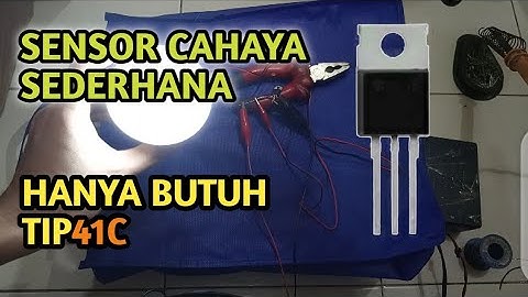 SENSOR CAHAYA SEDERHANA|HANYA BUTUH TIP 41C