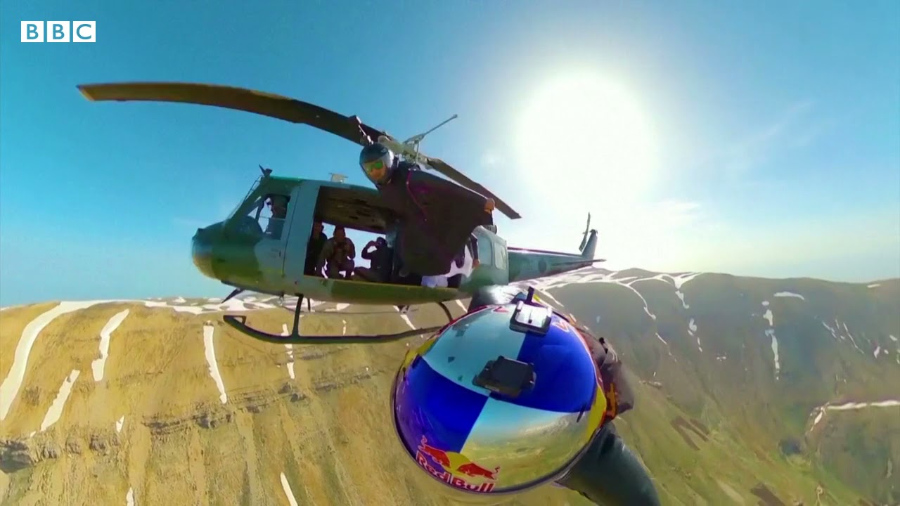 Wingsuit flyers see the sights of Lebanon